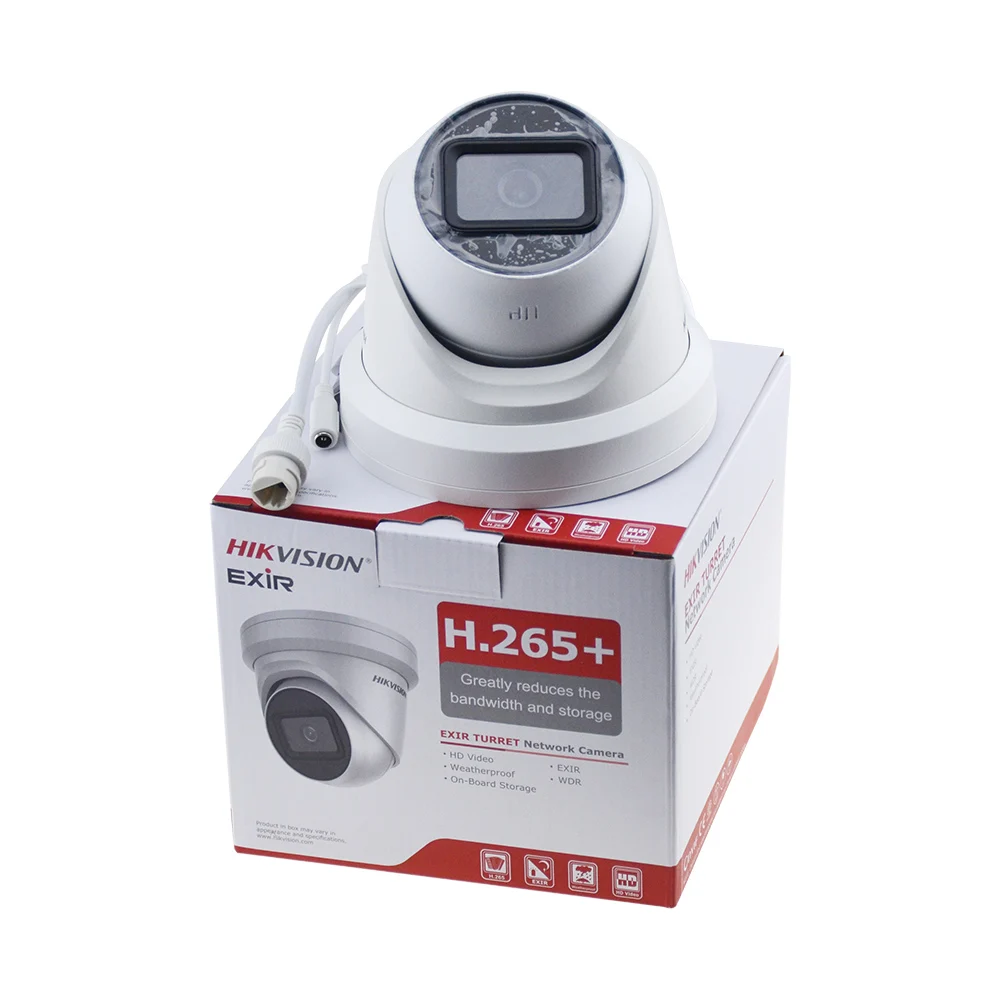 كاميرا Hikvision 4K 8MP PoE Turret IP DS-2CD2385G1-I Darkfighter IR SD فتحة للبطاقات H.265 كاميرا مراقبة CCTV الأمنية #2