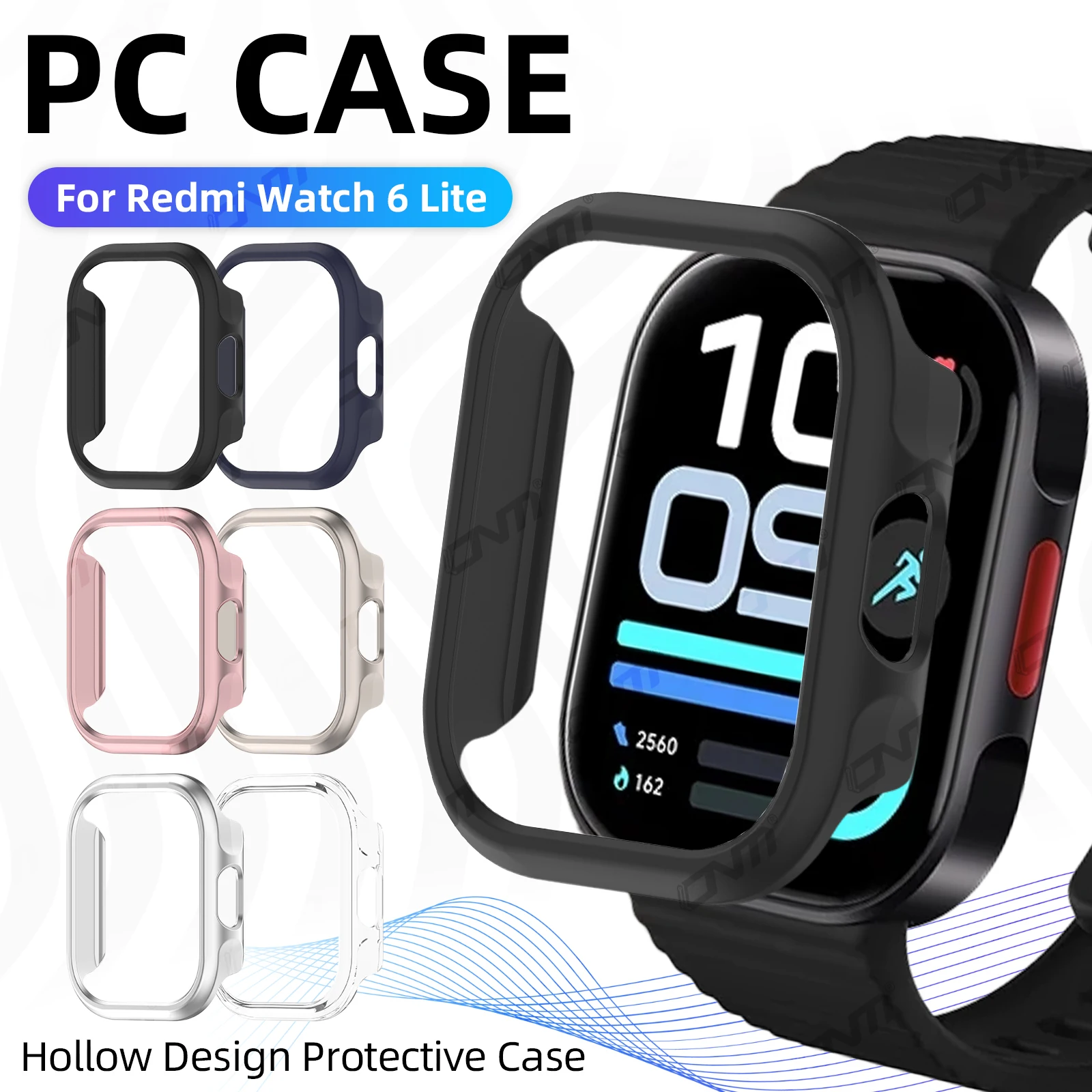 Case For Xiaomi Redmi Watch 6 Lite Smart Watch Pc Hard Protective Cover Anti-Scratch Bumper Shell For Redmi Watch 6 Accessories