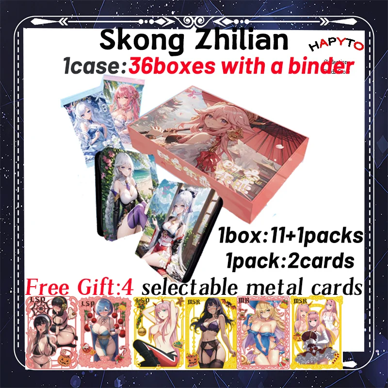 

2024 Newest SKONG ZHILIAN Normal Size Waifu Goddess Story Collection Card Swimsuit Bikini Booster Box Habbies Gift