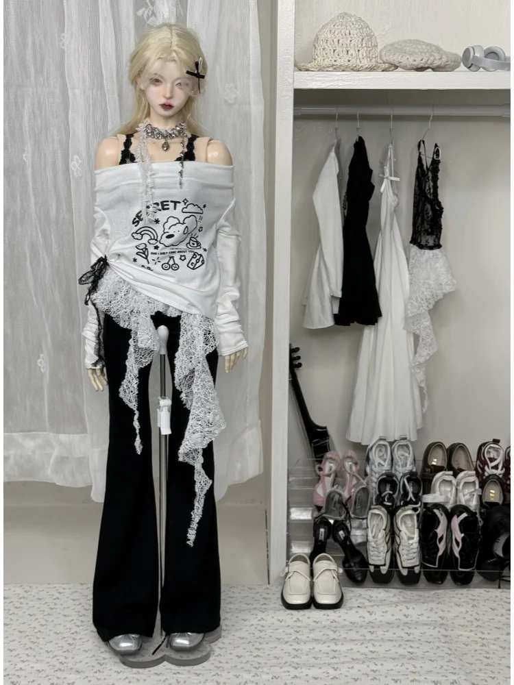 BJD Doll Clothes For 1/3 1/4 Dolls Top Pants Necklace Set Dolls Clothing Accessories(No Doll)