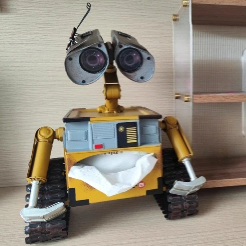

Iron Art Retro Tile Wall-e Robot Piggy Bank Creative Paper Drawer Tray Storage Ornament Decoration Drawer Box Brithday Gift