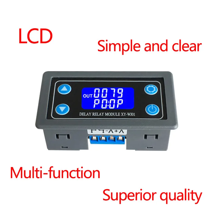 XY-WJ01 Delay Relay Module With Digital LED Dual Display Cycle Timing Circuit Switch