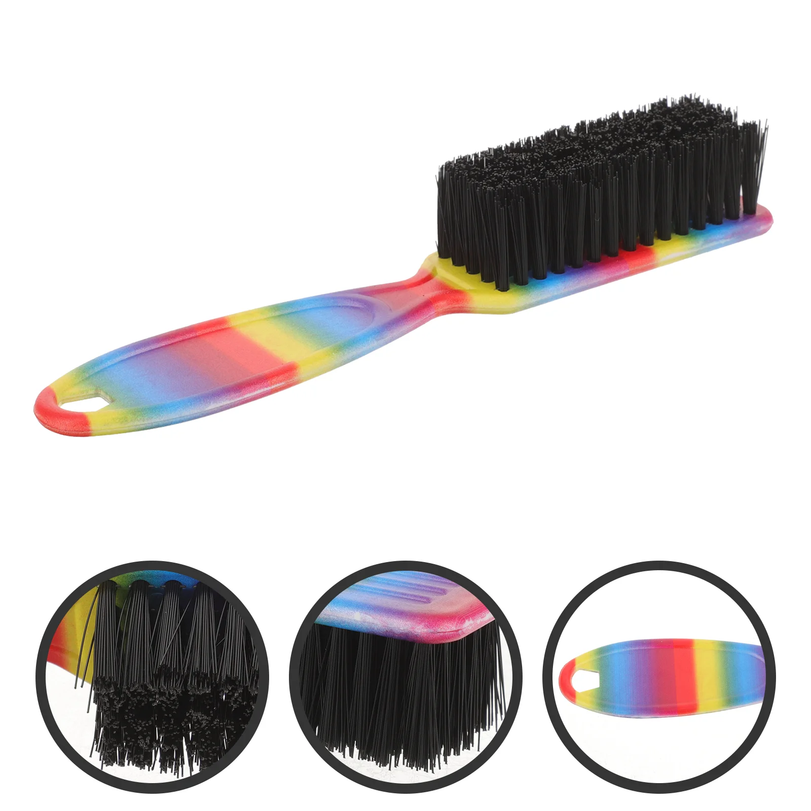 Tame Vahşi Sakal Düzleştirici Retro Yağ Kafa Fırçası Saç Berber Kuaförlük Saç Fırçası Isıtmalı Abs Naylon