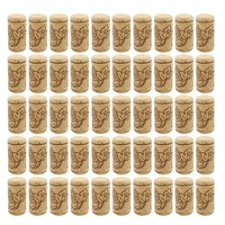 50Pieces/set Natural Straight Corks Stoppers Leakproof Replacement Stoppers for Beer Bottles Decorative Crafts Corks