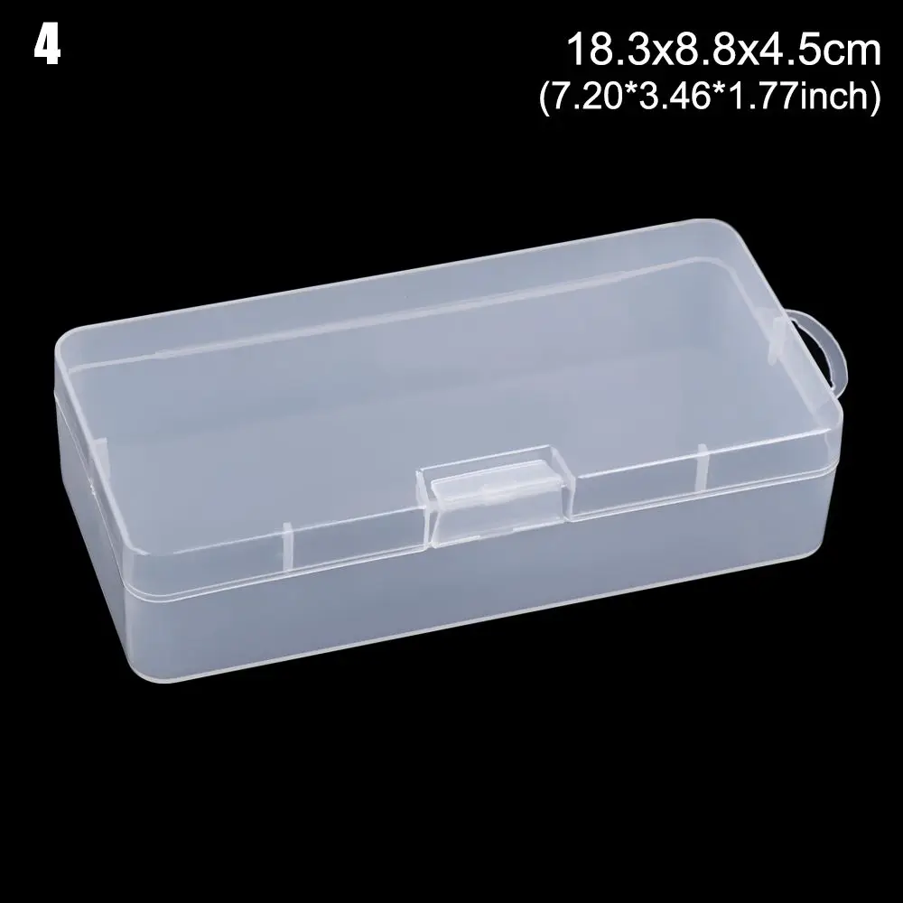 Square Clear Home Organization Plastic Jewelry Diamond Container Storage Box Pill Storage Supply Craft Bead Holder