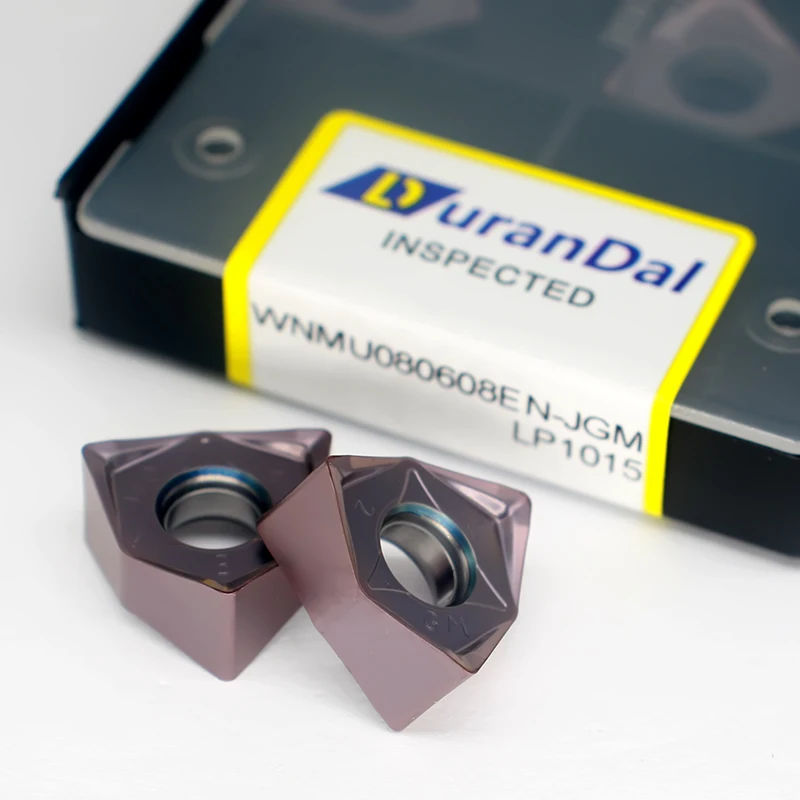 WNMU080608 لوحات كربيد سداسية على الوجهين 90 °   قاطعة طحن سريعة التغذية بزاوية قائمة