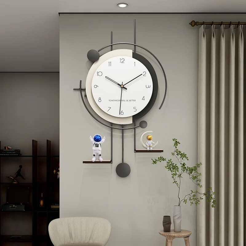 

Nordic Living Room Wall Clock Modern Simple Home Fashion Clock Light Luxury Creative Decorative Clock Wall-Mounted Restaurant