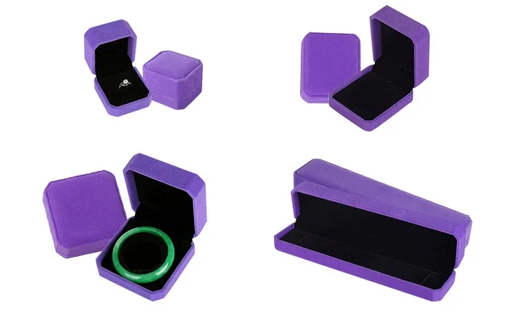 10 Colors Velvet Carrying Case Gift Box For Jewelry Making Ring Necklace Earrings Bracelet Holder Display Packaging Supplies