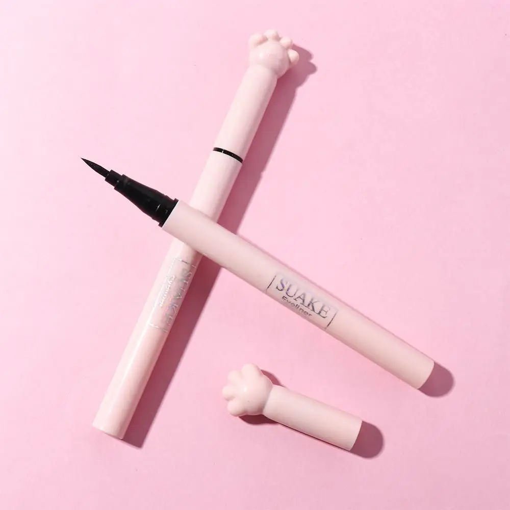 Natürliche schweiß feste wasserdichte schnelle Trocknung kein verschmieren des Make-up-Werkzeug Augen stift flüssiger Eyeliner-Stift Katzen klauens tift