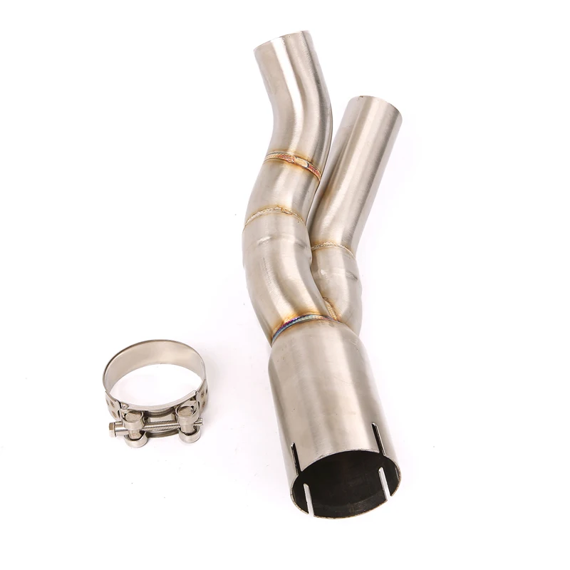 Slip On For Yamaha YZF R1 2004-2006 Motorcycle Exhaust Mid Connect Tube Middle Link Pipe Stainless Steel