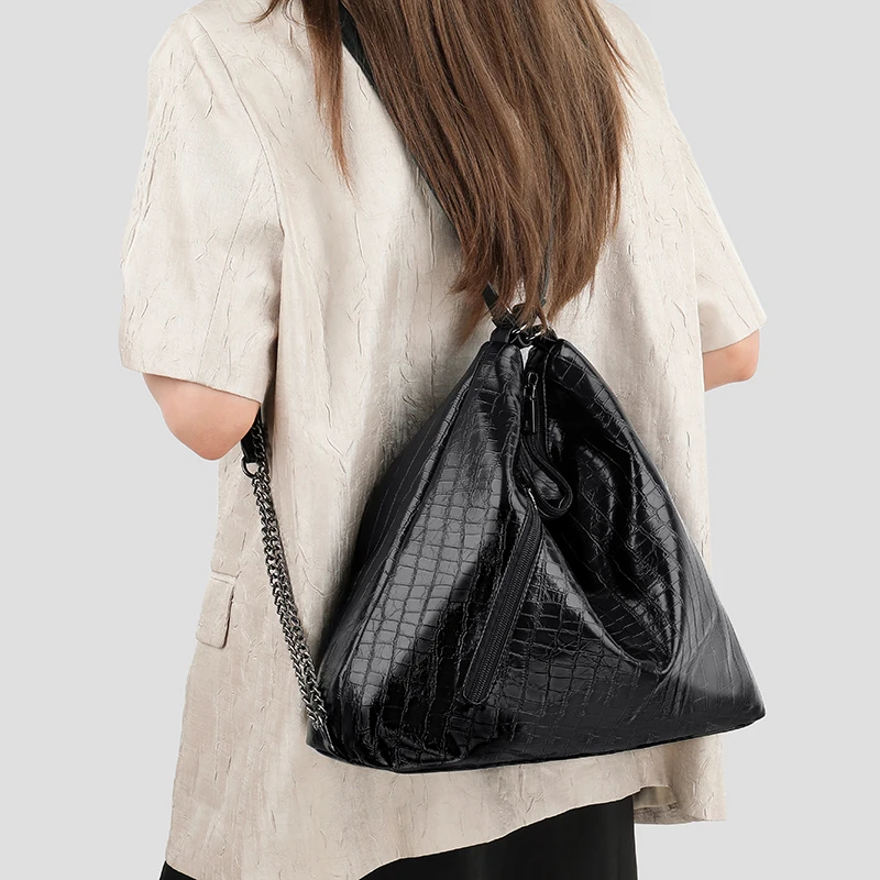New Multi-functional Women PU Leather Backpack Shoulder Crossbody Bag Casual Tote Purse Ladies Fashion Satchel For Office Daily