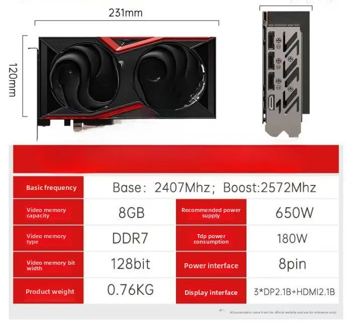 RTX5060TI DUO 8G for desktop gaming office discrete graphics cards