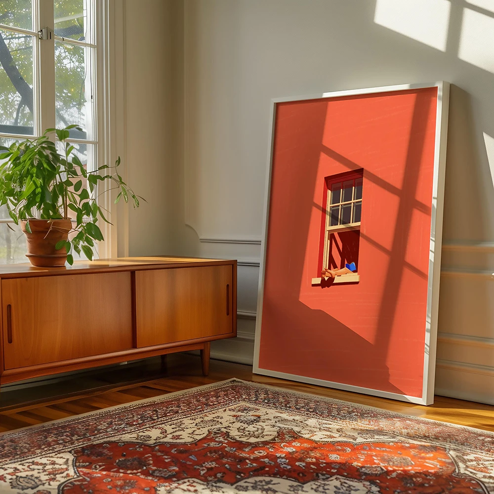 دافئ مشمس ملون الحد الأدنى الرسم على لوحات القماش الجدارية ديكور المنزل الجمالي طباعة كتاب عاشق الهدايا المشارك الدوبامين ديكور #1