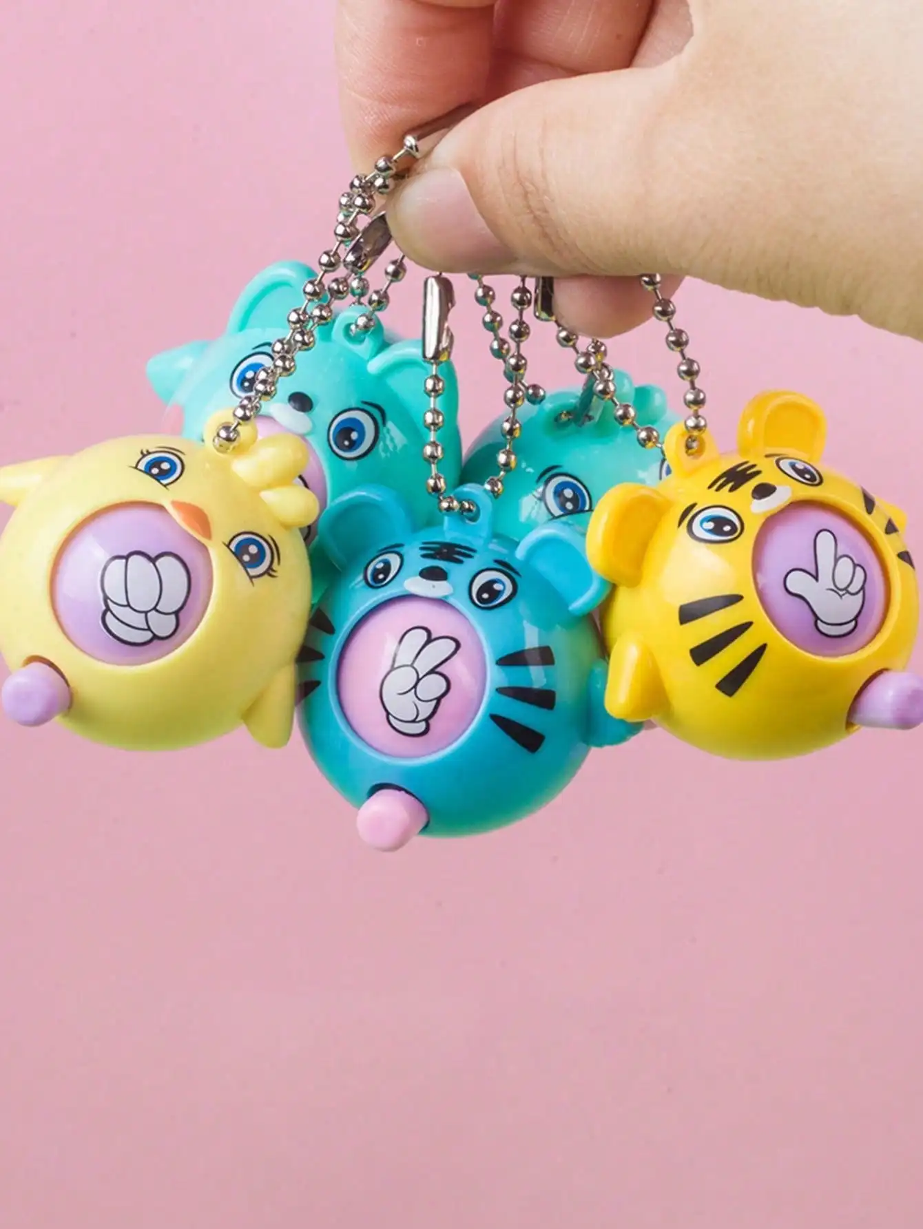 10 Stück Mini-Schlüsselanhänger in Form von Eiern mit dem Rock-Paper-Scissors-Motiv, kreative Babygeschenke, Geburtstags-, Hochzeits-, Partygeschenke, Füllmaterialien für Karnevalspartys