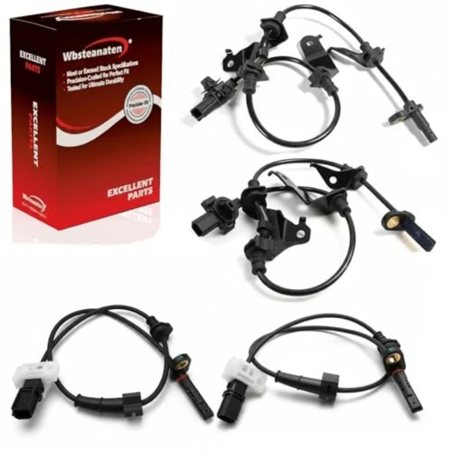 

ABS Wheel Speed Sensor 4Pcs: Front Rear Left and Right Compatible with Acura 2009-2014 TSX L4 2.4L V6 3.5L Honda 2008-2012 Acco