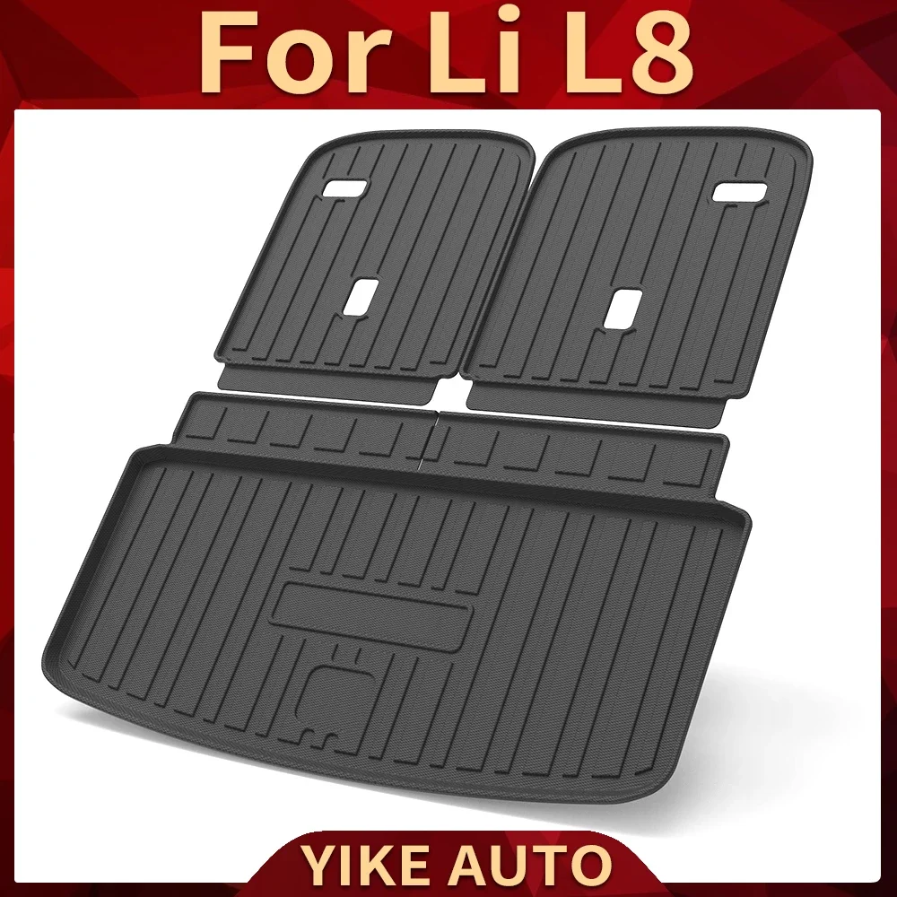 

For Li L8 2023-2024 6-SEATS Auto Car Cargo Liner All-Weather TPE Non-slip Trunk Mats Waterproof Tray Trunk Carpet Accessory