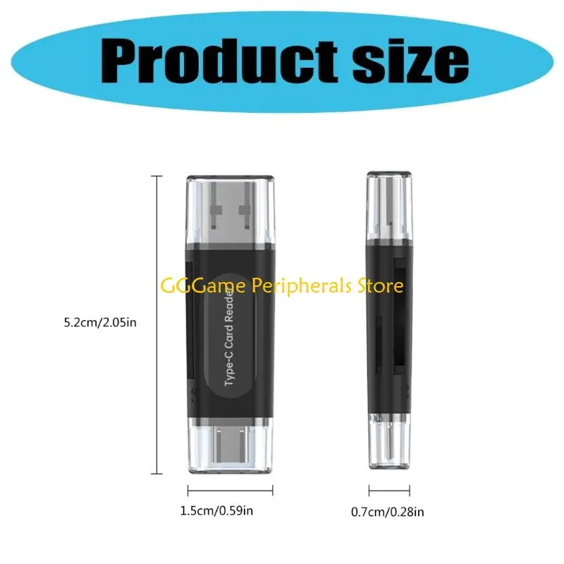 U55B Instants Access SDTF-kaartadapters USB2.0 128GB Computer Type C Telefoon Universeel