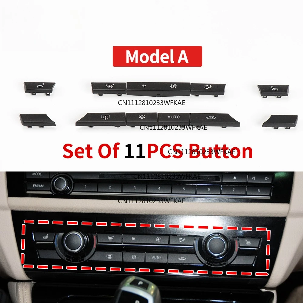 11/12/14 dashboard AC button heater switch cover for BMW 5/6/7 X5/6 F10/18/06/12/01/02/15/16