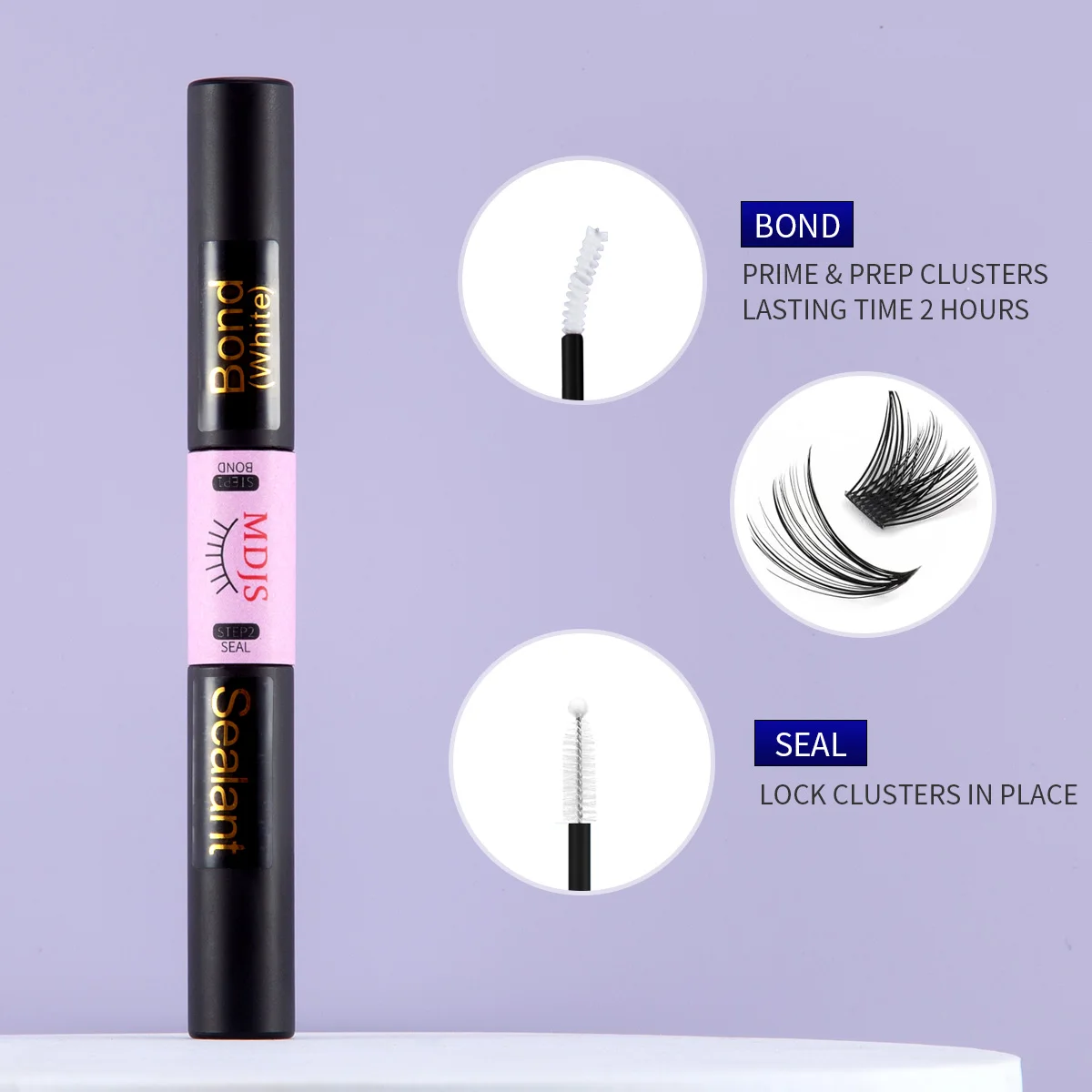 Colle pour faux cils imperméable, super façonnante, maquillage 24h, yeux sensibles, adaptée au gel invisible sans trace, cils à séchage rapide
