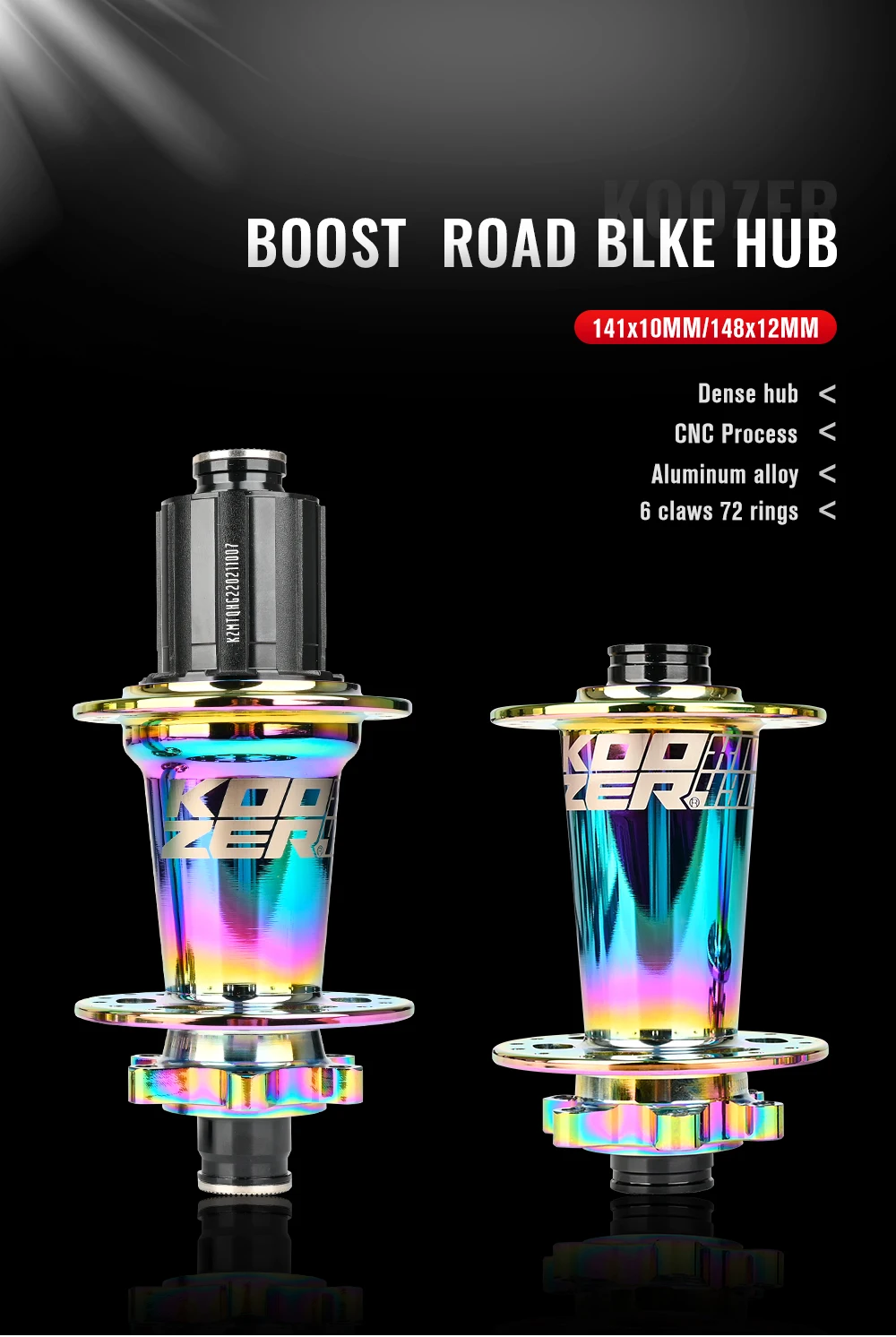 KOOZER XM490PRO BOOST MTB-Nabe 148x12 110x15mm Stahlachse Gedichtete Lager 6 Sperrklinken 72 Klicks Fahrrad-Hinterradnabe 28 32 Löcher – Detail 2