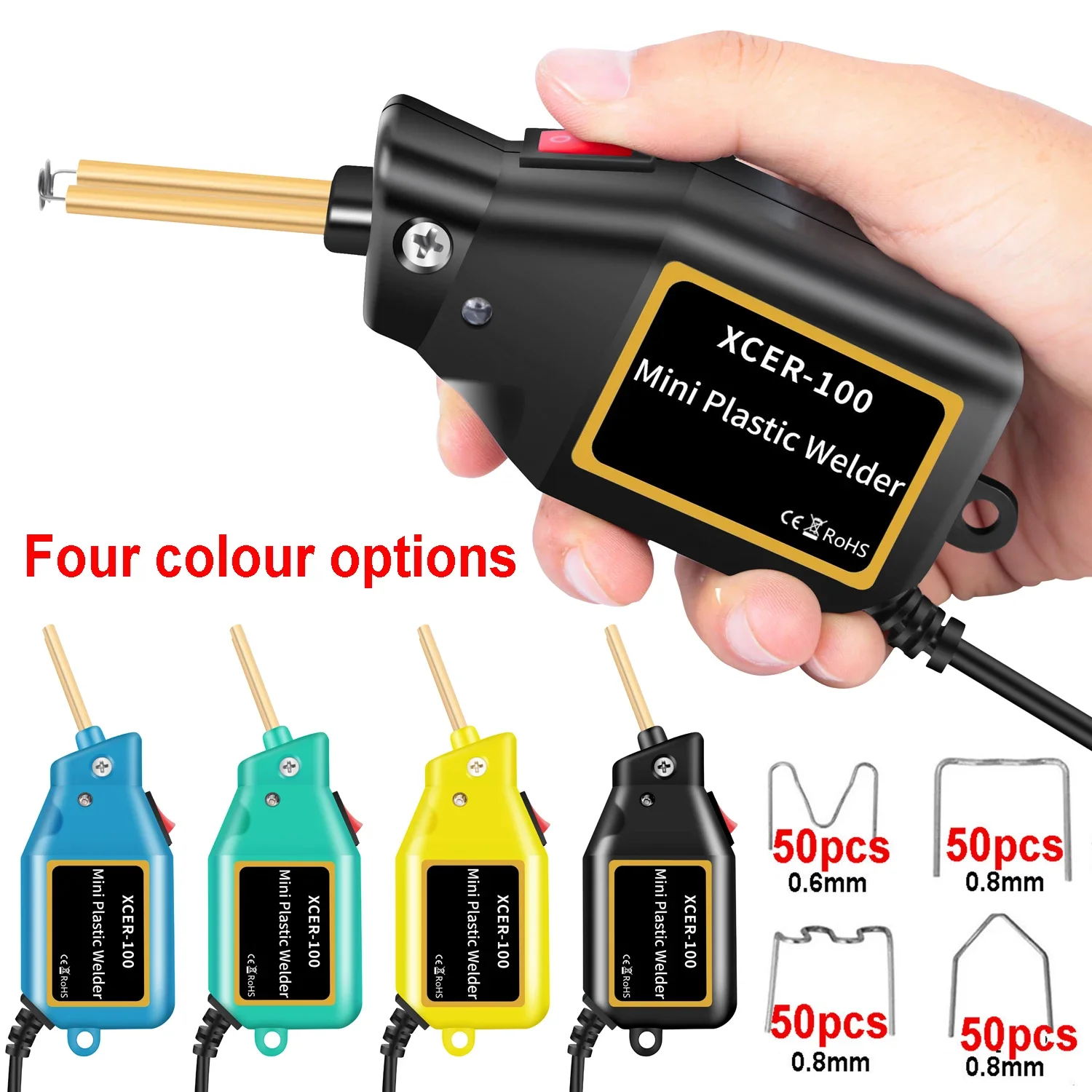 New Plastic Welder Mini 100W Heat Gun Hot Stapler Plastic Welding Machine Pro Car Bumper Electronic Soldering Repair Tools Kit