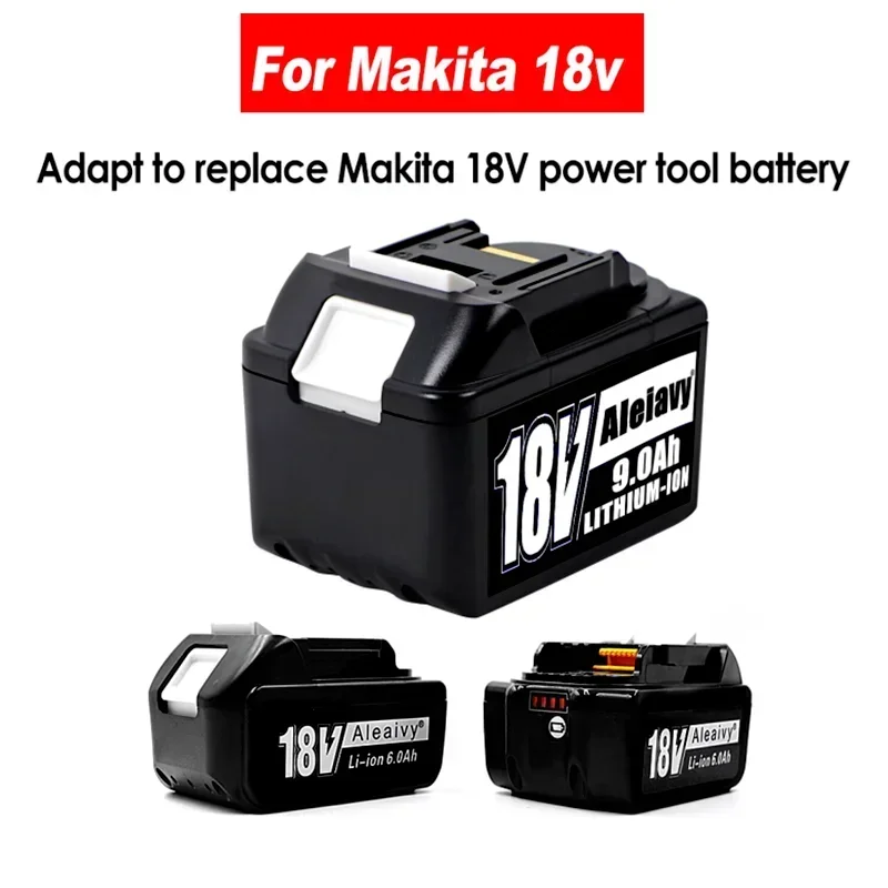 Batterie lithium-ion aste pour Makita, mise à niveau, 18V, 9000mAh, BL1860B, BL1860B, BL1880, BL1830, BL1850, BL1860B, Cleaivy, 18650
