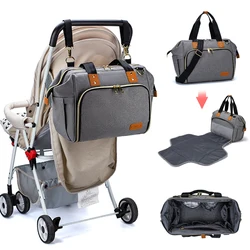 LEQUEEN Mommy Maternity Diaper Bag For Babies Large Capacity Organizer Waterproof with Changing Station Pad Stroller Straps Bag