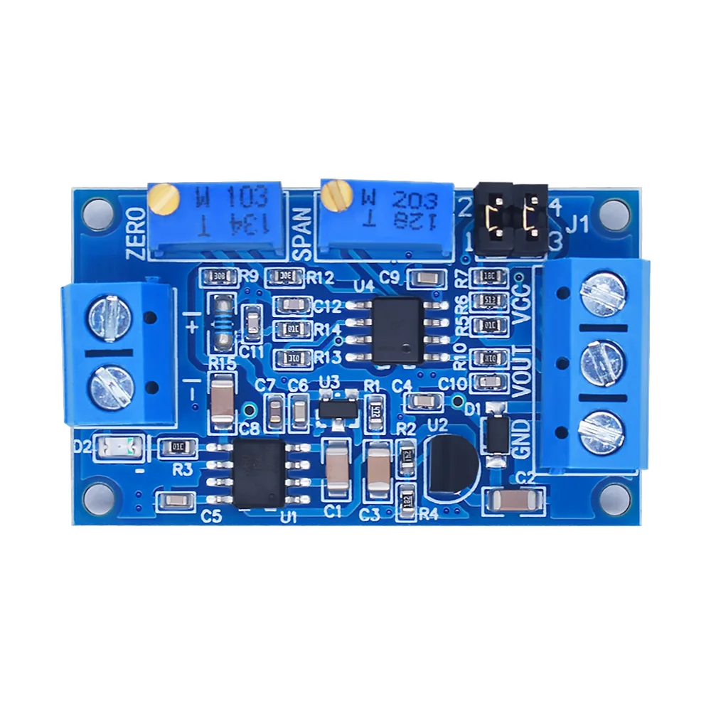 Current To Voltage Module 0 -20mA/4 -20mA to 0- 3.3V/0 -5V/0 -10V Voltage Transmitter Signal Converter Module