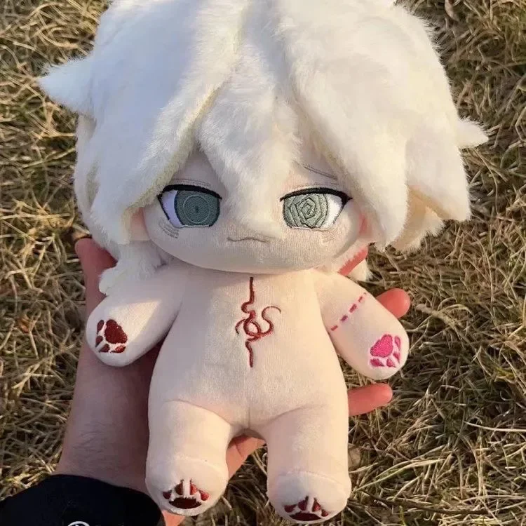 Anime Role Nagito Komaeda Monster Handsome Boy Cosplay Plush Doll Skeleton Body Dress Up Cotton Stuffed Plushie Toys Xmas Gift