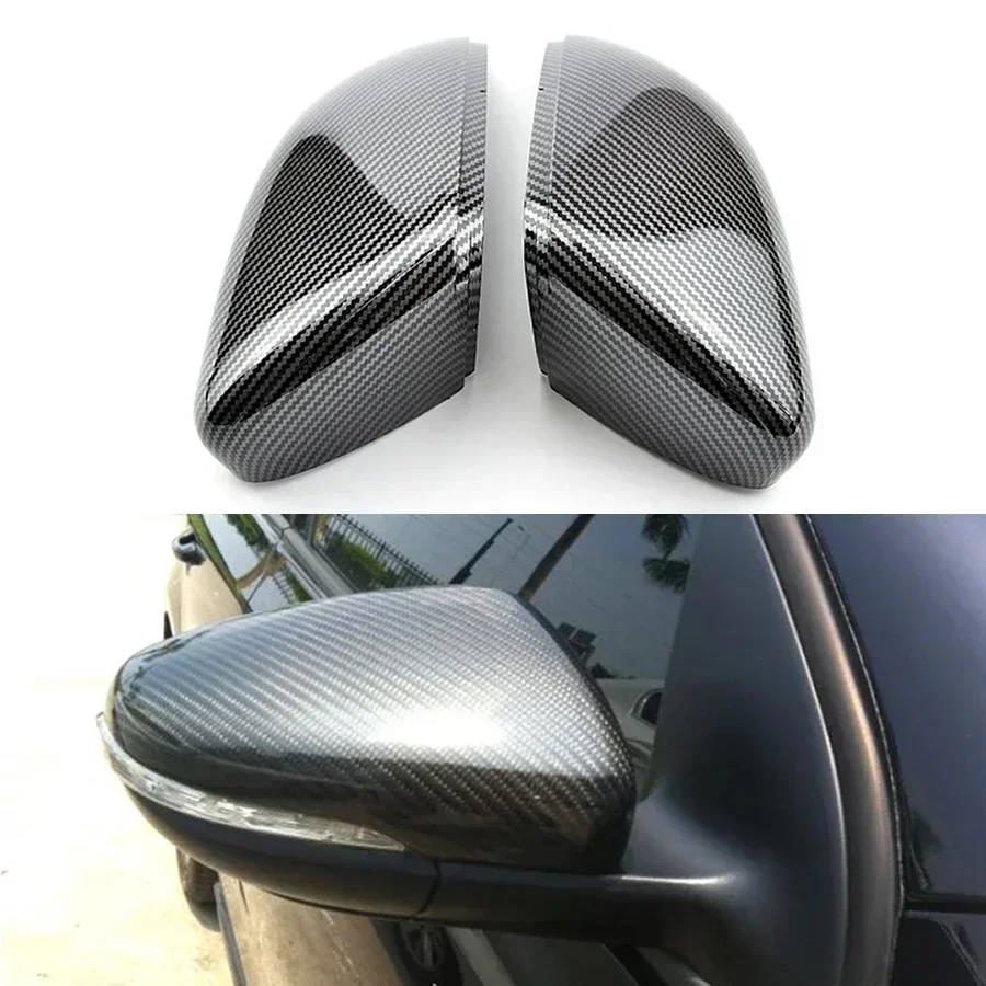 

For Volkswagen VW Golf 6 /GTI 2010-2012 Outer Rearview Mirror Cover Side Rear View Mirrors Shell Housing Carbon Fiber A Pair