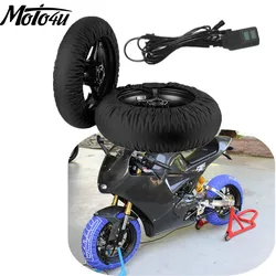 12inch Scooter Digital Tire Warmer Set Racing Motorcycle Tyre Heater Cover Racing