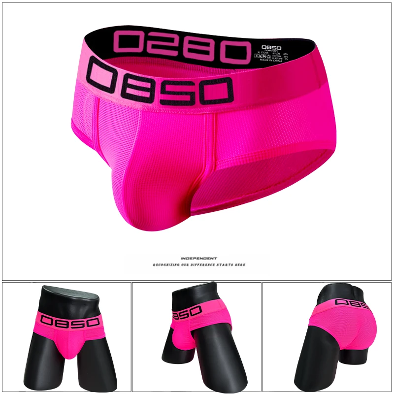 سراويل داخلية مثيرة للرجال بحزام رياضي قابلة للتنفس، سراويل رفيعة للغاية، ملابس داخلية منتفخة على شكل حرف U، حقيبة أنيقة منتفخة على شكل فيل للرجال