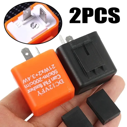 Intermitente LED ajustable para motocicleta, controlador de lámpara de relé de Control de señal de giro DC12VFY