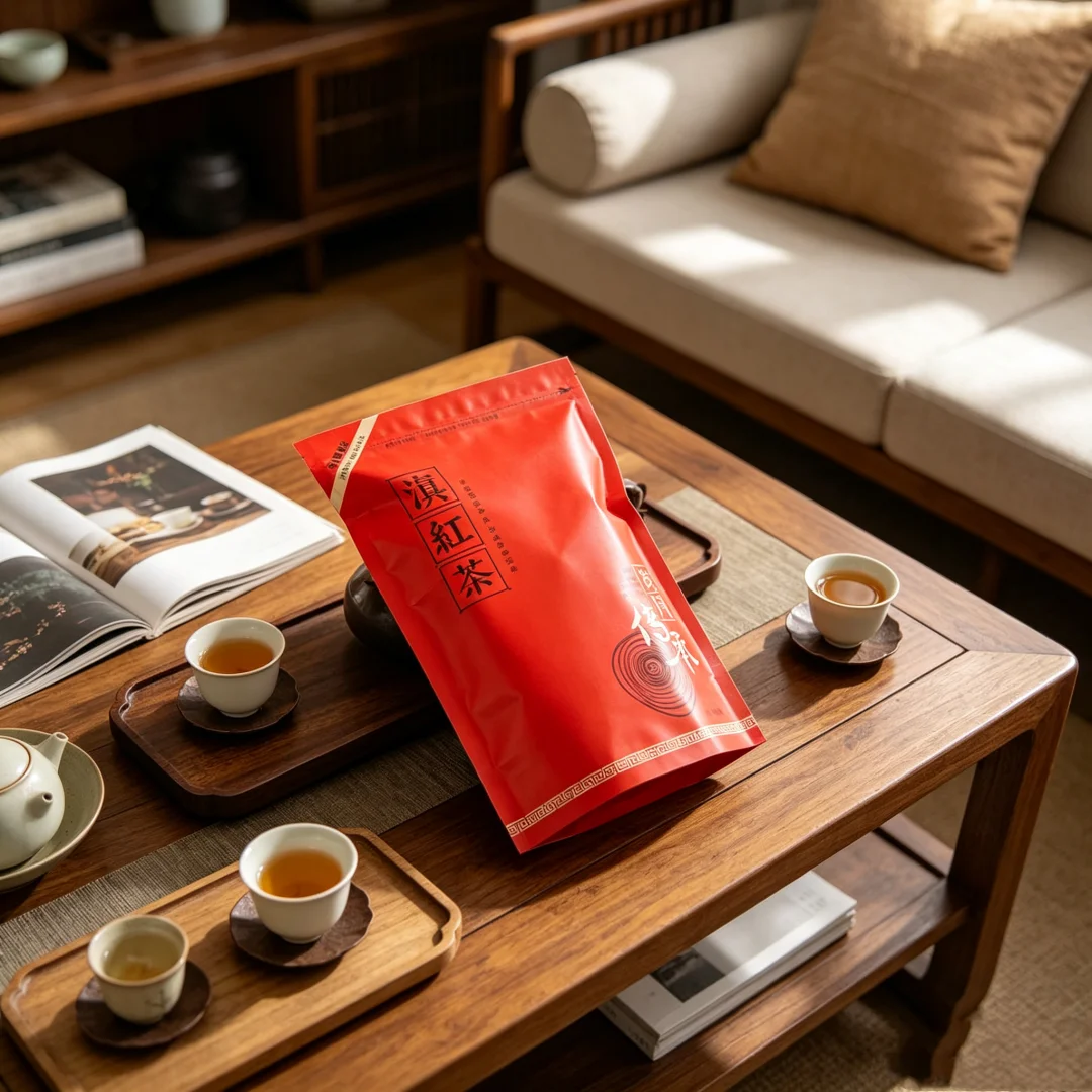 Authentic Black Tea Series Packaging Bag 250g/500g Yunnan DianHong YingHong NO.9 Classic Blacktea Self Sealing Aluminum Foil Bag