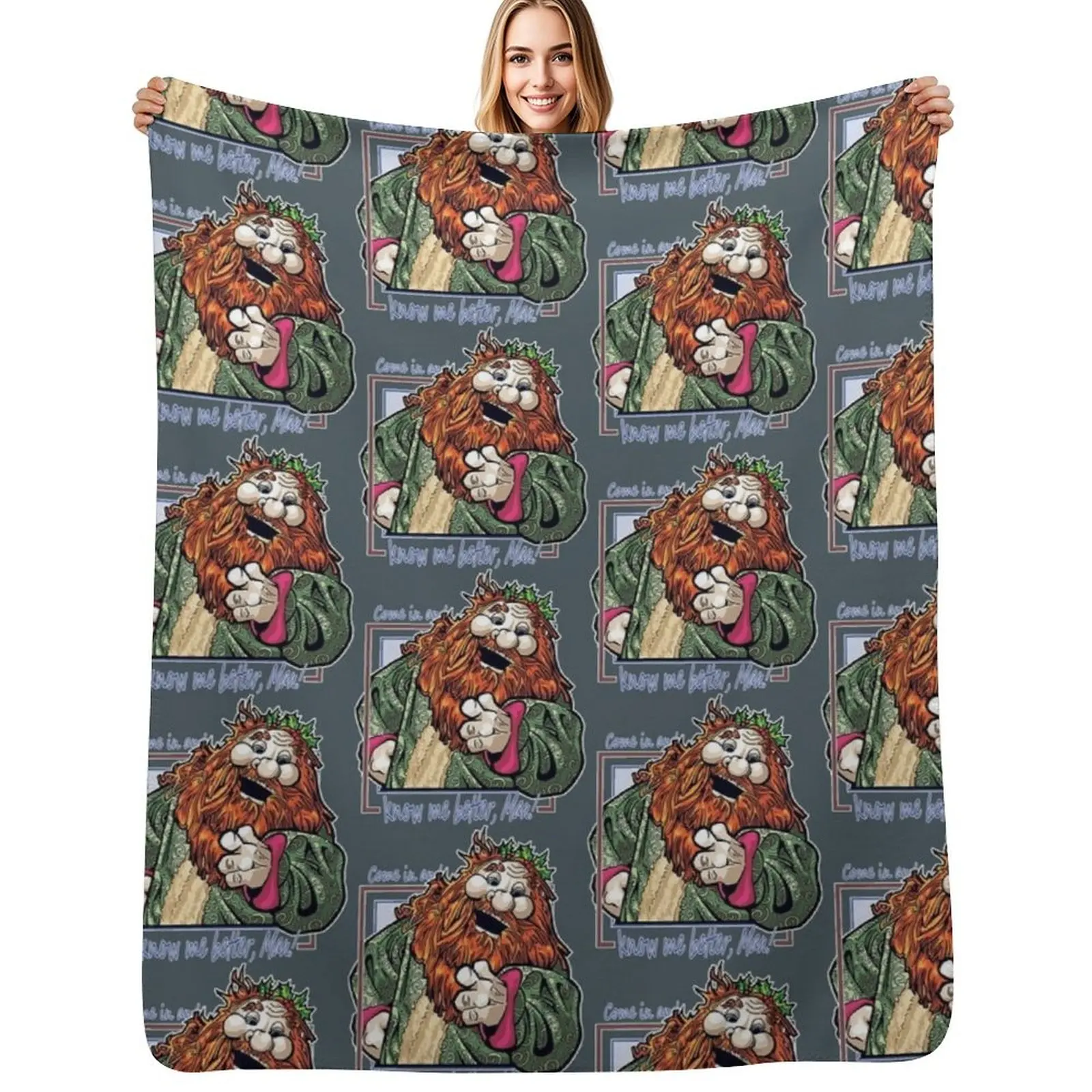 

Know me better, Man! Throw Blanket Single Tourist Giant Sofa Bed Fashionable Blankets