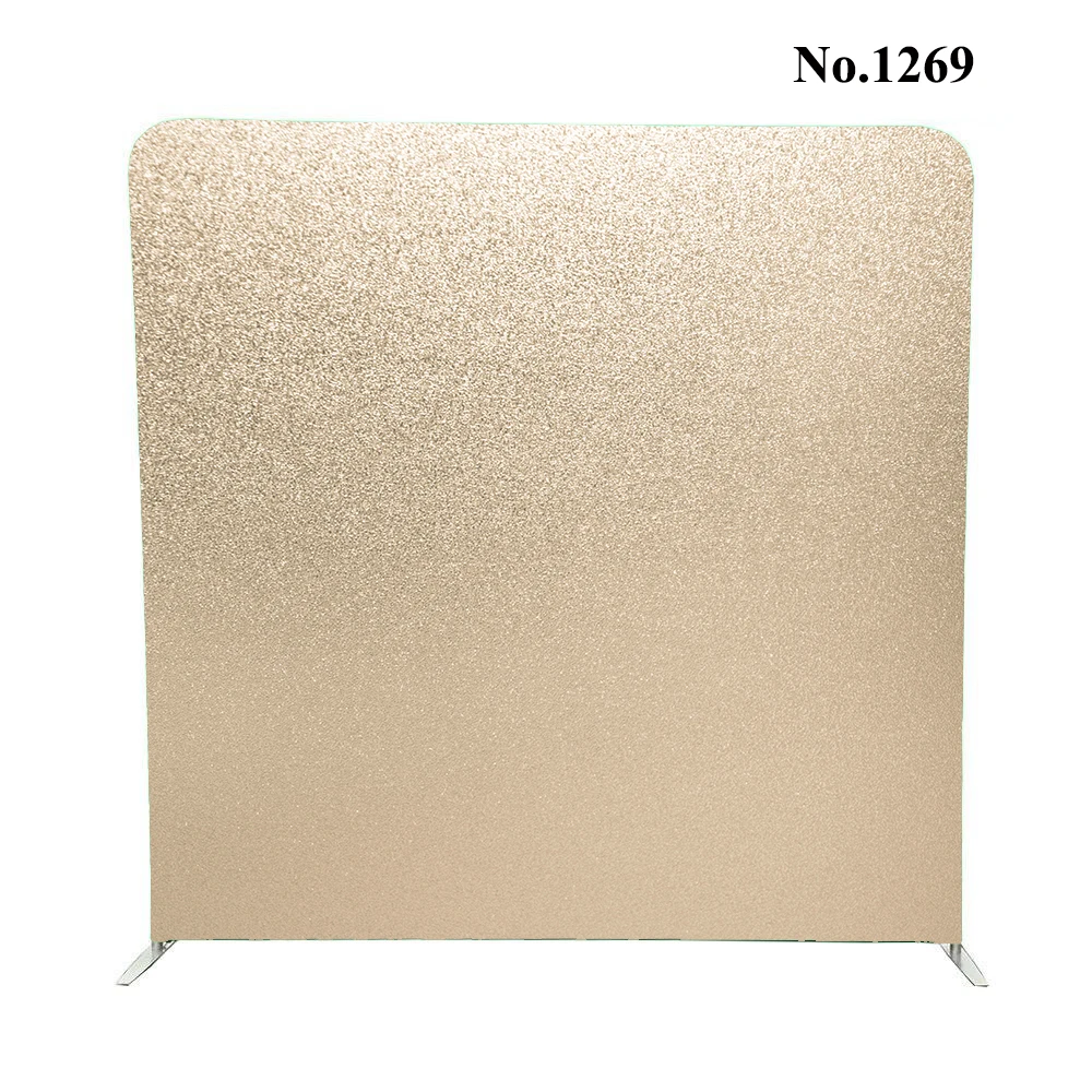 Champagne Gold Foll Texture And Glitter Boke Background Double Sided Printing Pillowcase Backdrop For Wedding