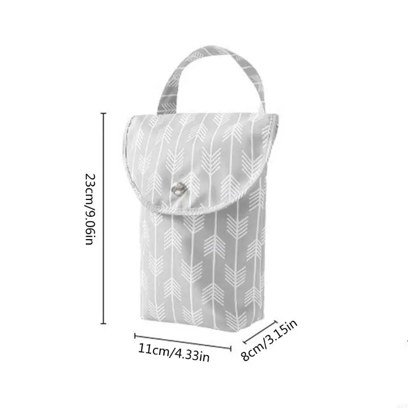 16fe 습식 기저귀 보관 가방 주머니 귀여운 패턴 유모차 휴대용 팩 여행 야외