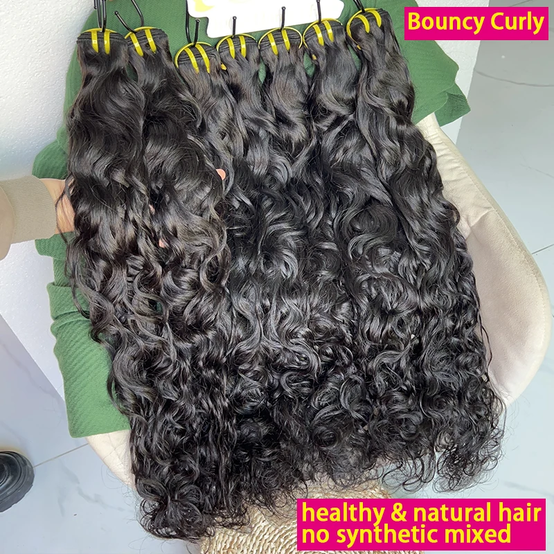 

Natural Wave Human Hair Bundles 100% Unprocessed Raw Virgin Human Hair Extensions Vietnamese Natural Wavy Water Wave Double Weft