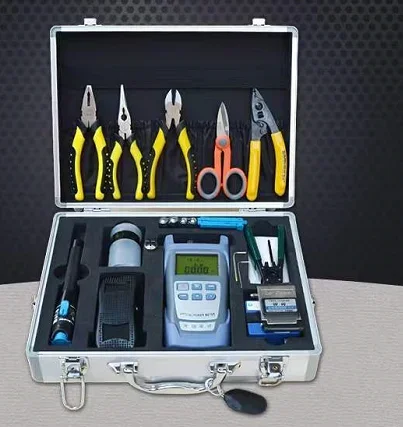 APT OEM fiber optic tool kit box handheld tool kit box power meter cleaver vfl