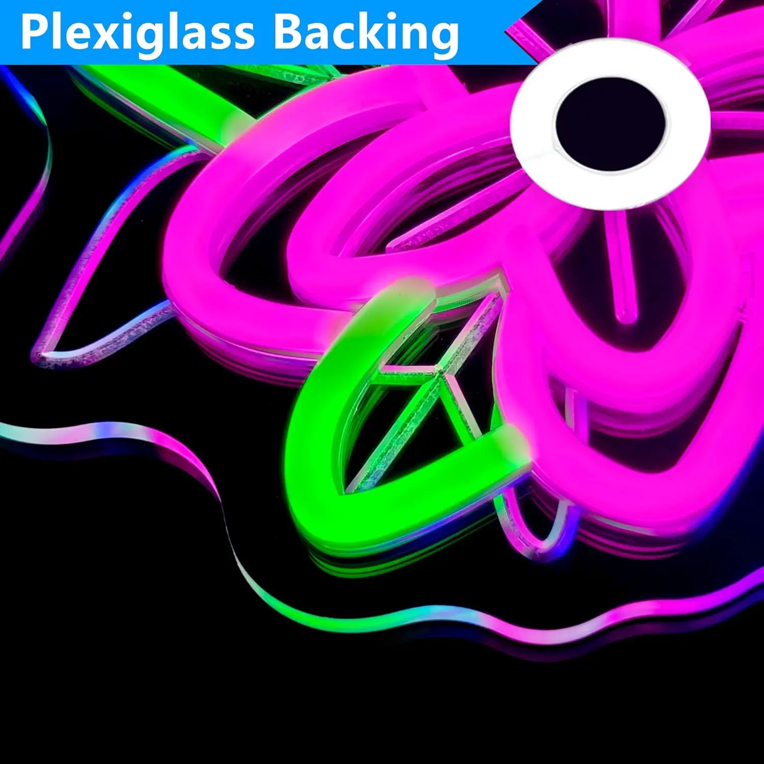 ثلاثية الأبعاد منحوتة الأزهار Épée النيون تسجيل 5 فولت USB عكس الضوء LED ضوء النيون لصالون الوشم حانة لعبة غرفة نوم ديكور الحفلات هدية