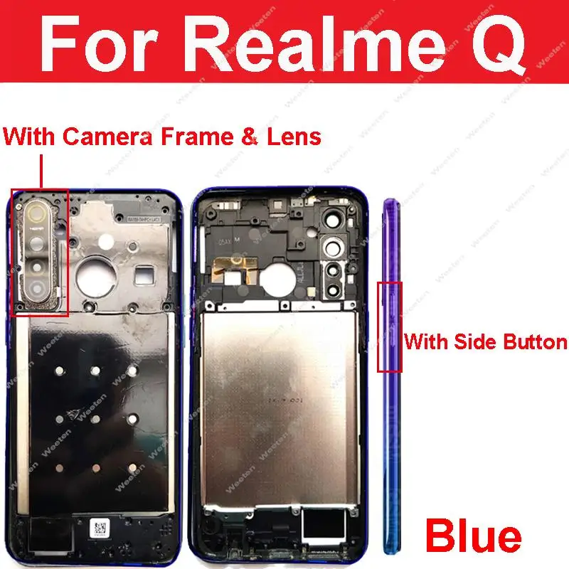 

Для Realme Q Q2 Q2Pro Замена рамки среднего корпуса