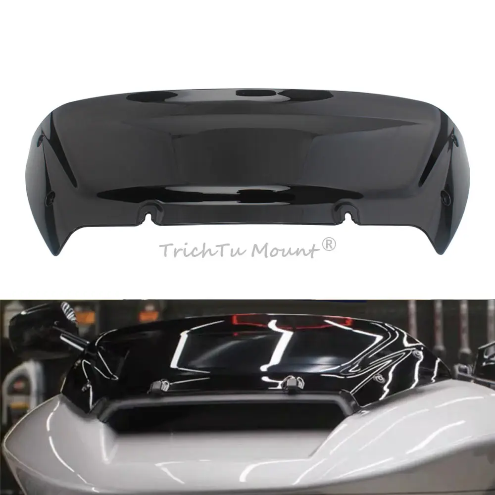 Motorcycle Accessory Black 6'' Front Windshield Fairing Windscreen Cover Fit For Harley Road Glide CVO/SE FLTRXSE 2024-later