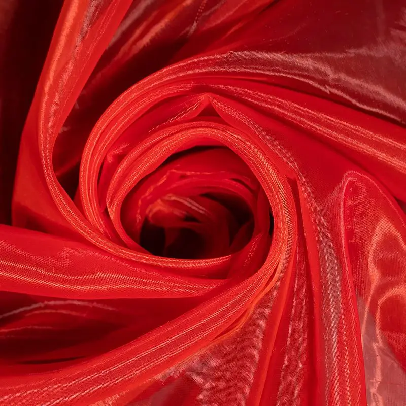 Water Light Yarn Liquid Organza Fabric Glossy By The Meter for Wedding Dresses Clothing Hanfu Sewing Thin Soft Designer Textile