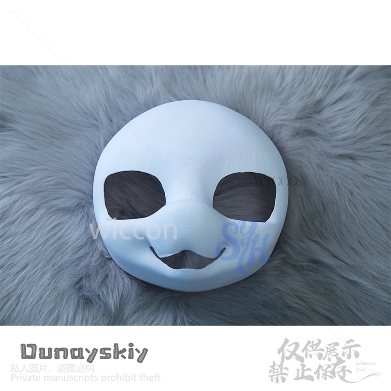 فروي القط Kigurumi قاعدة قناع Fursuit تأثيري أنيمي كيغ رئيس الوحش دعوى الجمجمة Kawaii جميل أغطية الرأس DIY بها بنفسك اكسسوارات هالوين