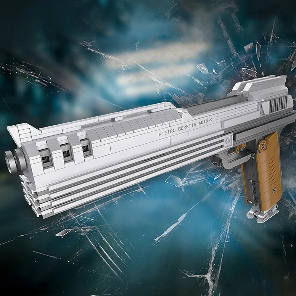 

899 шт., модель пистолета, строительные блоки, оружие для стрельбы, пистолет, мелкие частицы, сделай сам, сборные кирпичи, развивающие игрушки для мужчин, подарки