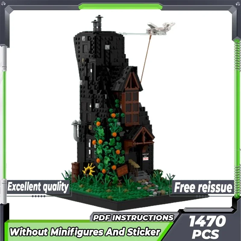 Modello di scuola magica Moc Mattoni da costruzione Casa sulla tecnologia Mountaintop Blocchi modulari Regalo Giocattolo di Natale Set fai da te Assemblaggio