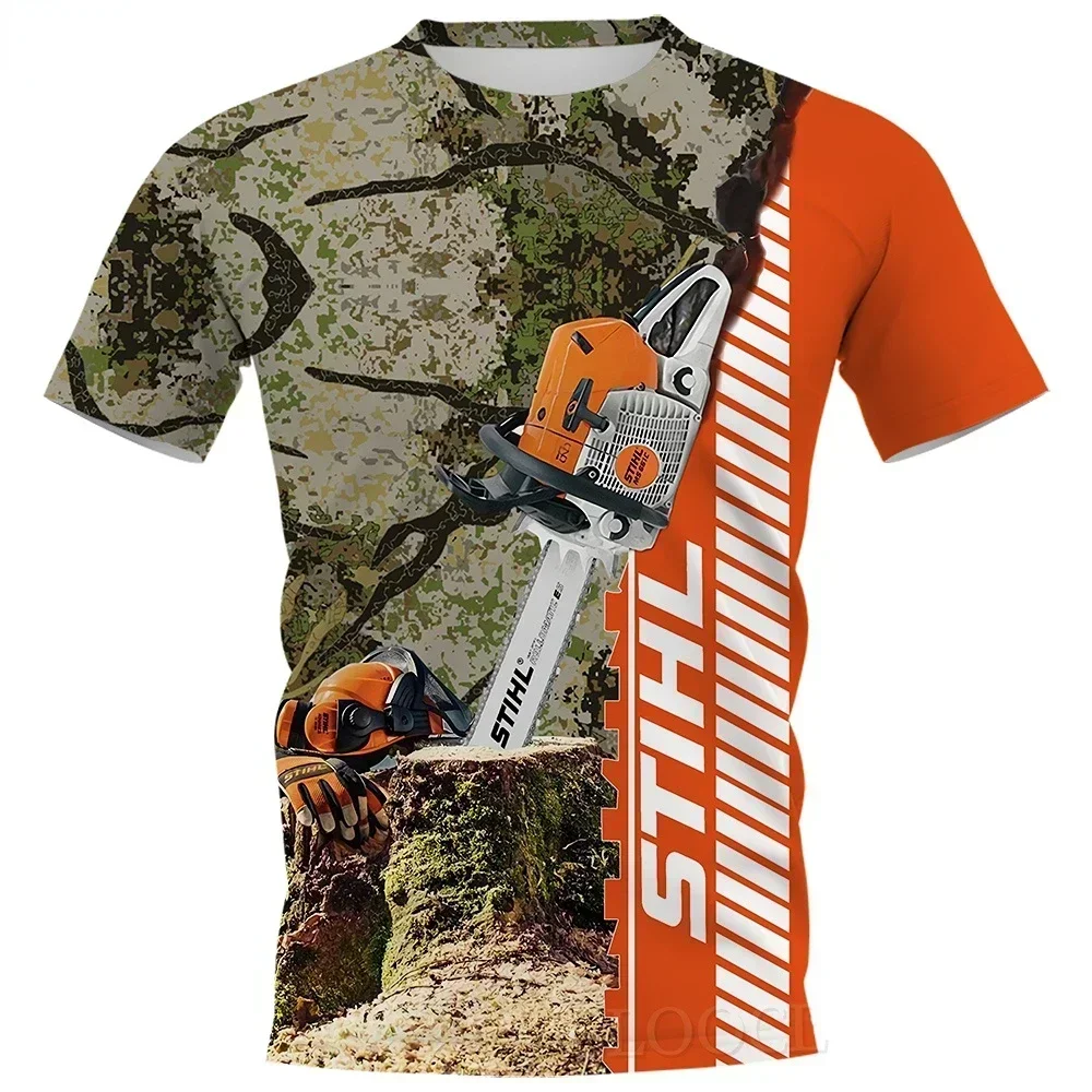 Men's and women's camouflage T-shirts, hunting animal 3D printed shirts, short sleeved tops that combine everything, fashionable