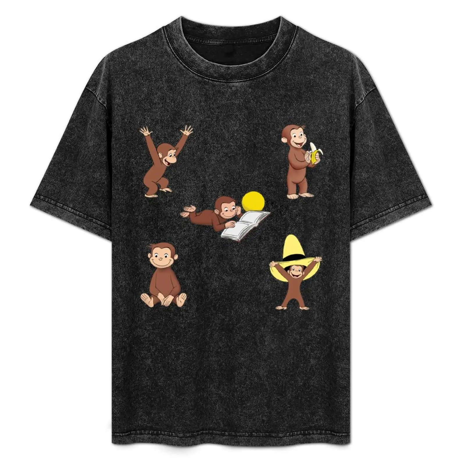 

George the curious monkey cartoon for kids pack T-Shirt Creative Graphic Tee Shirt