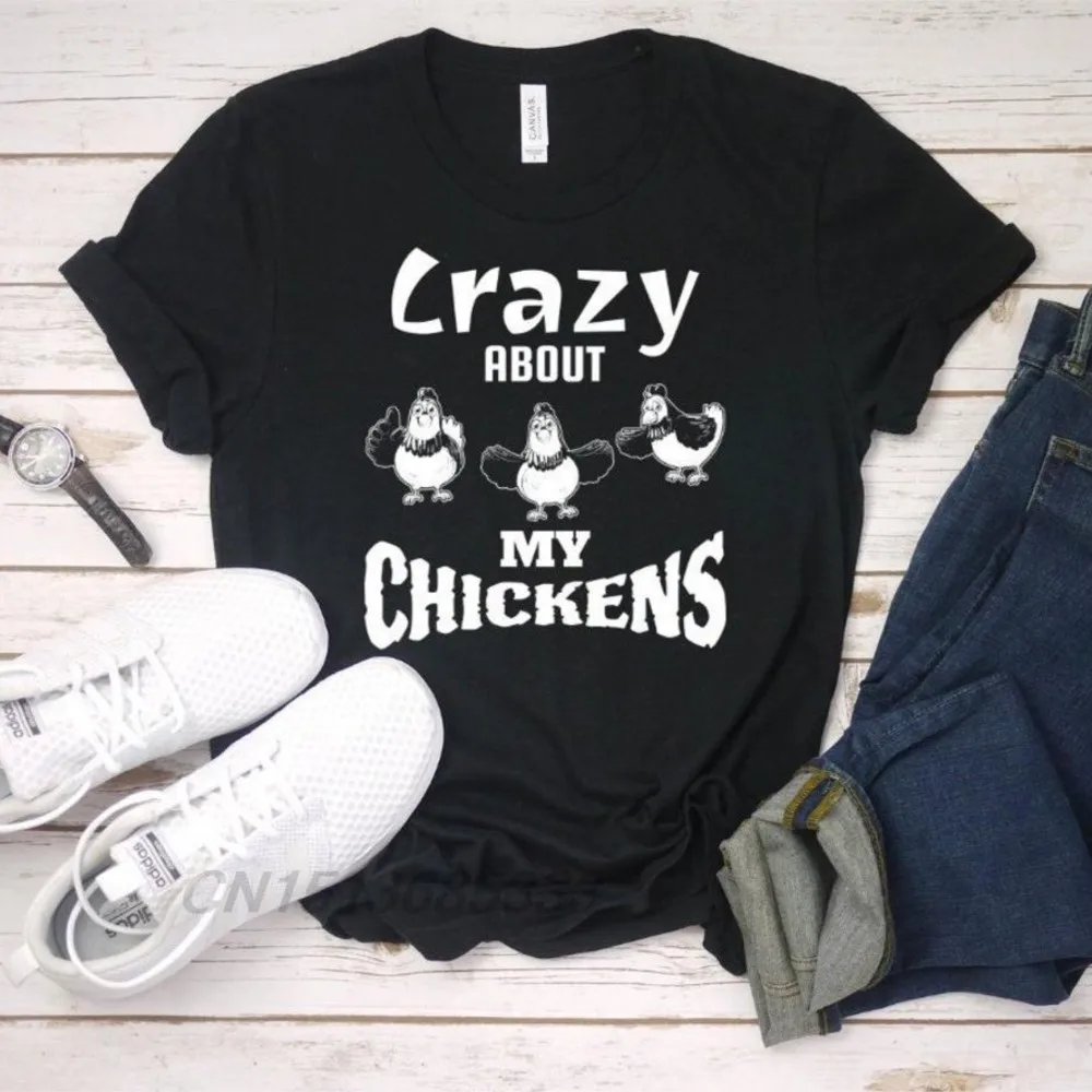 Is It Wrong That I Like Chicken Nuggets Women Printed T-shirts Crazy About My Chickens Unisex T-shirts Dont Judge Me Cotton Tops