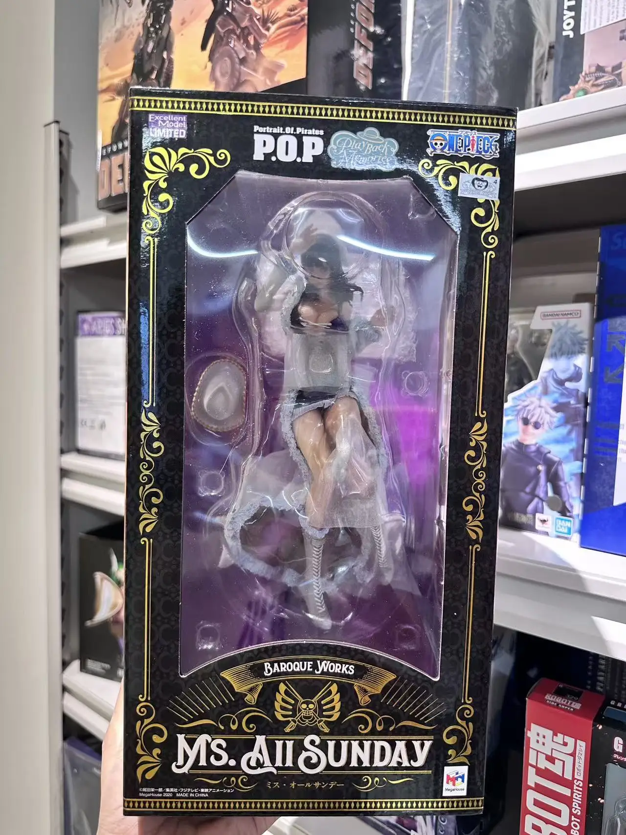 

24CM Mega House POP One Piece Action Figures Nico Robin Reproduction Memories Collectible Model Decoration